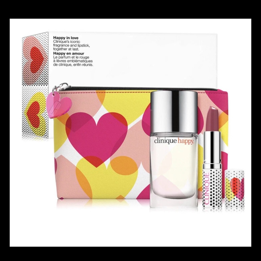 Clinique Happy in Love Lipstick and Fragrance Set , New